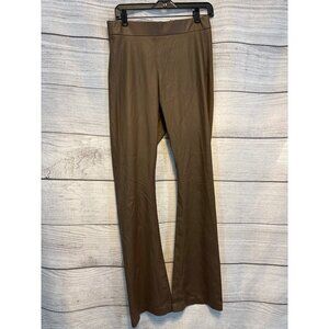 Blank NYC Brown Faux Leather Flare Pants Size M